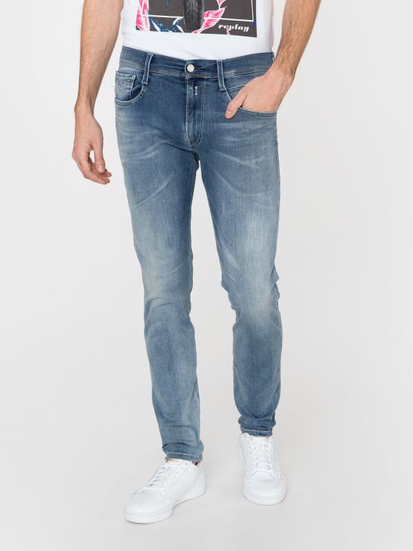 Anbass Jeans Replay Modrá