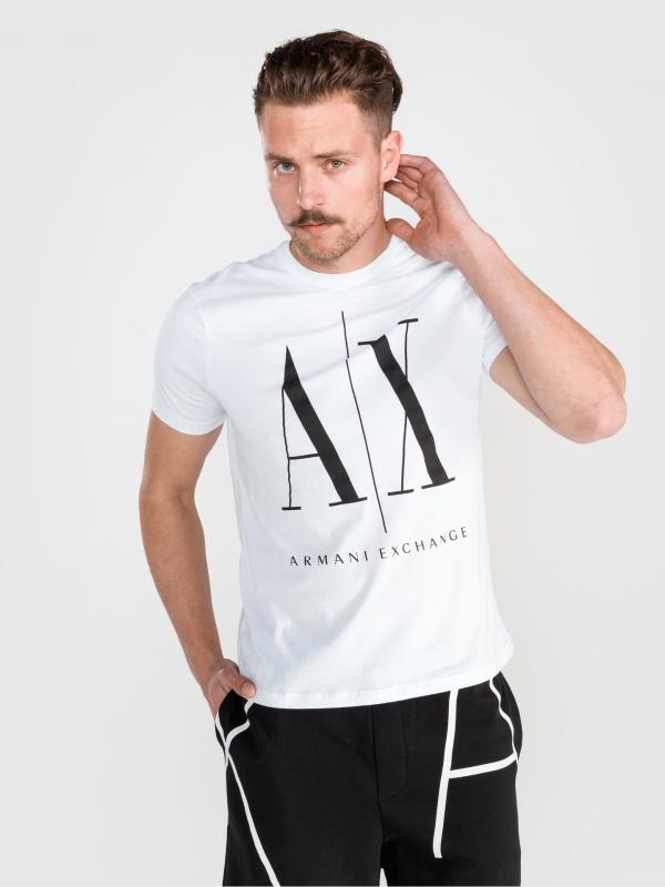 Triko Armani Exchange Bílá