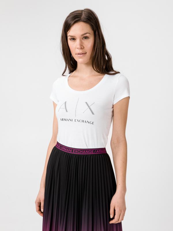 Triko Armani Exchange Bílá