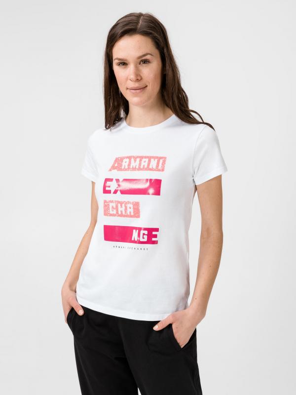 Triko Armani Exchange Bílá