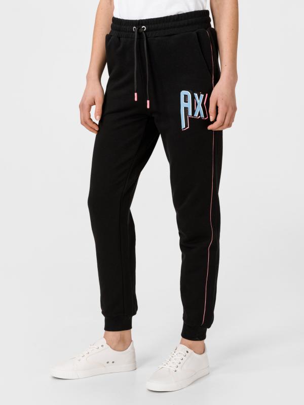 Tepláky Armani Exchange Černá