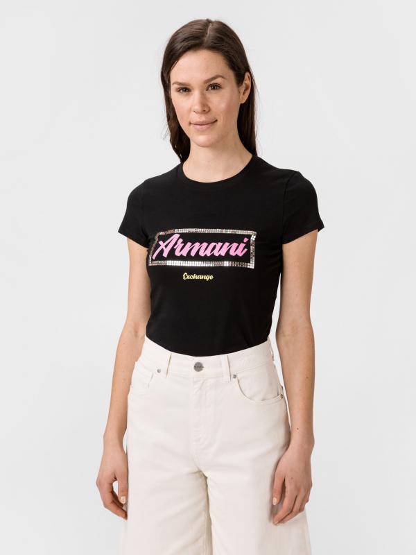 Triko Armani Exchange Černá