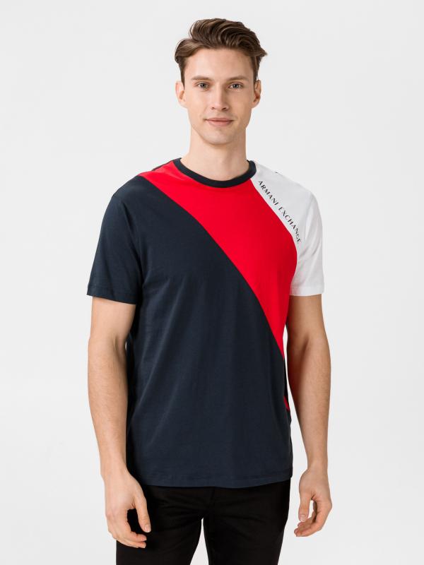 Triko Armani Exchange Modrá