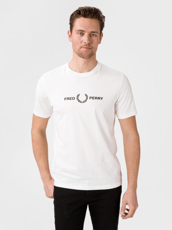 Triko Fred Perry Bílá