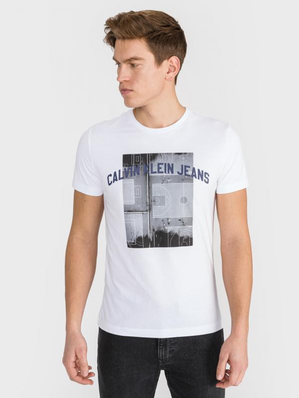Triko Calvin Klein Bílá
