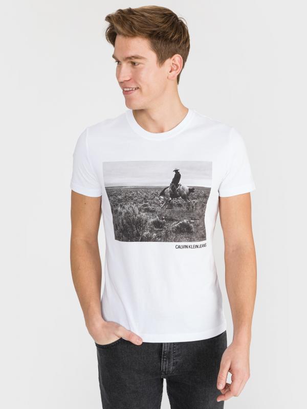 Triko Calvin Klein Bílá