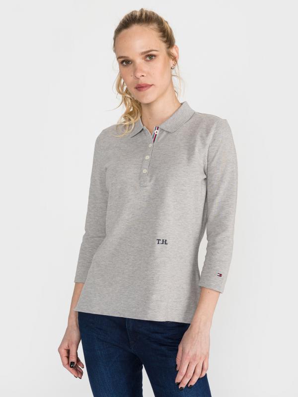 Essential Polo triko Tommy Hilfiger Šedá