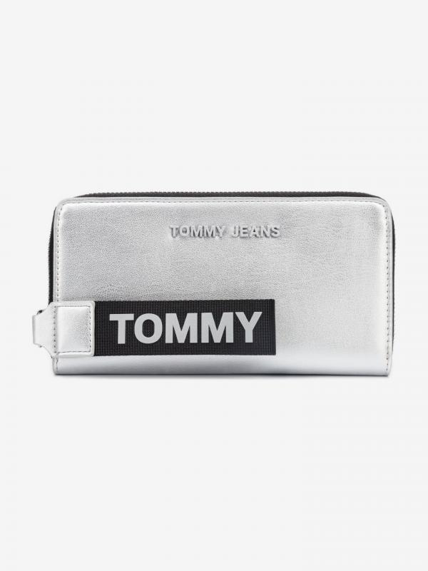Femme Large Peněženka Tommy Hilfiger Stříbrná