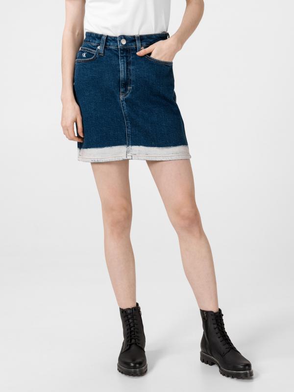 Sukně Calvin Klein Modrá