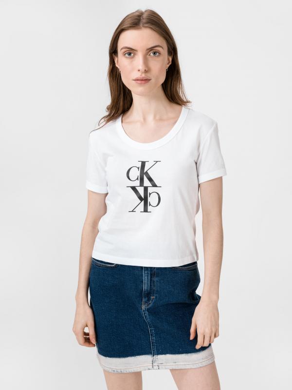 Triko Calvin Klein Bílá