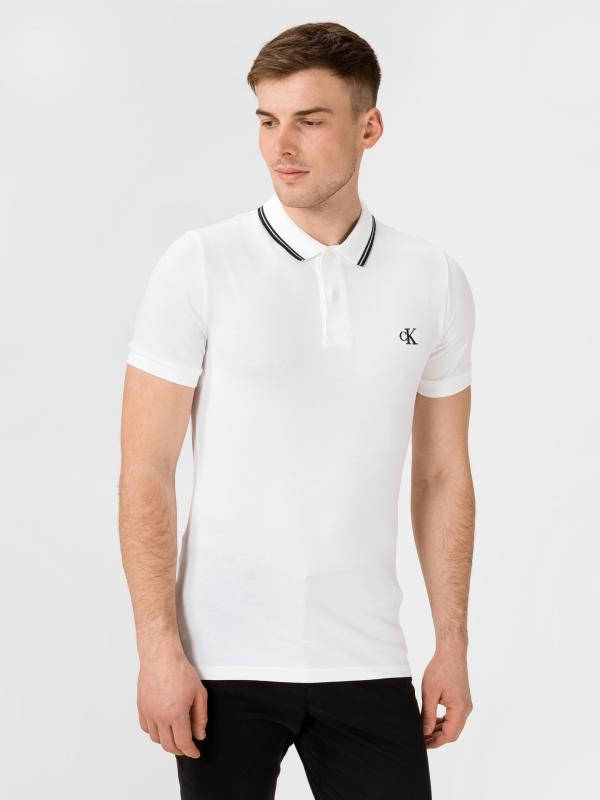 Essentials Polo triko Calvin Klein Bílá