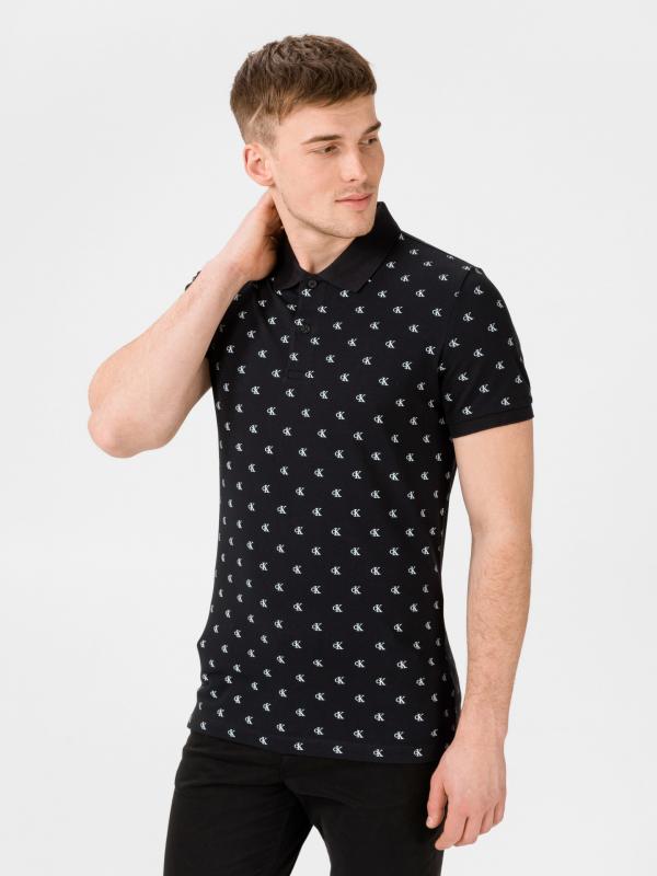 Polo triko Calvin Klein Černá