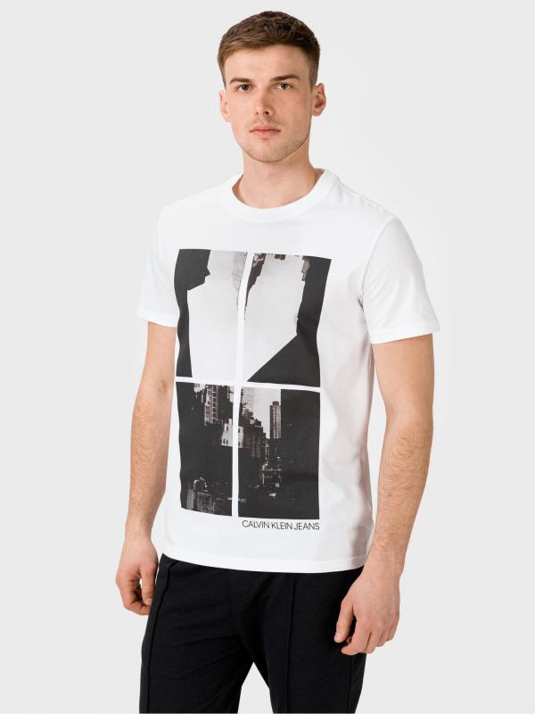 Triko Calvin Klein Bílá