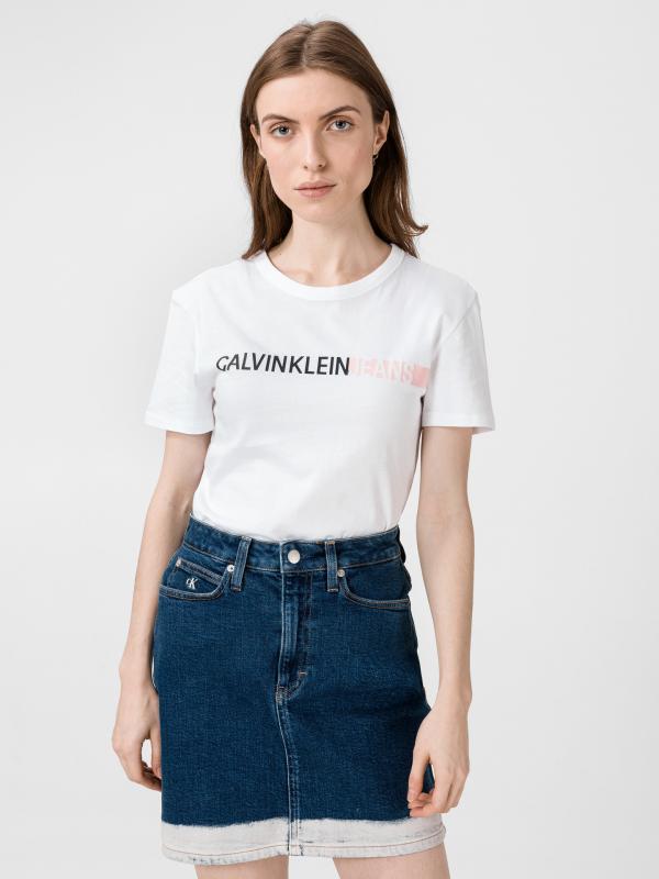 Triko Calvin Klein Bílá