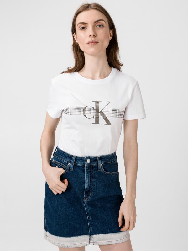 Triko Calvin Klein Bílá