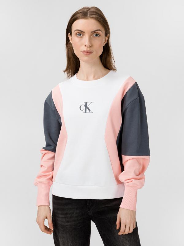 Mikina Calvin Klein Bílá