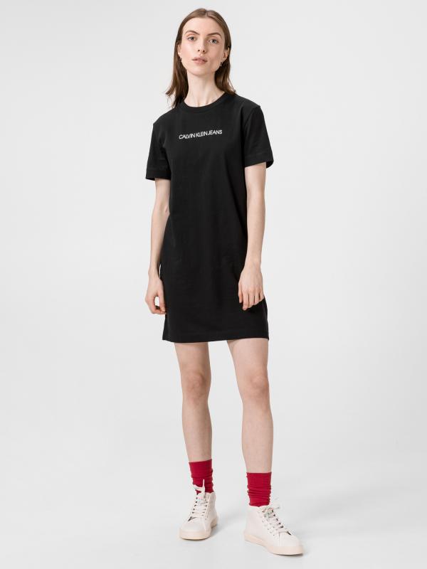 Institutional Šaty Calvin Klein Černá