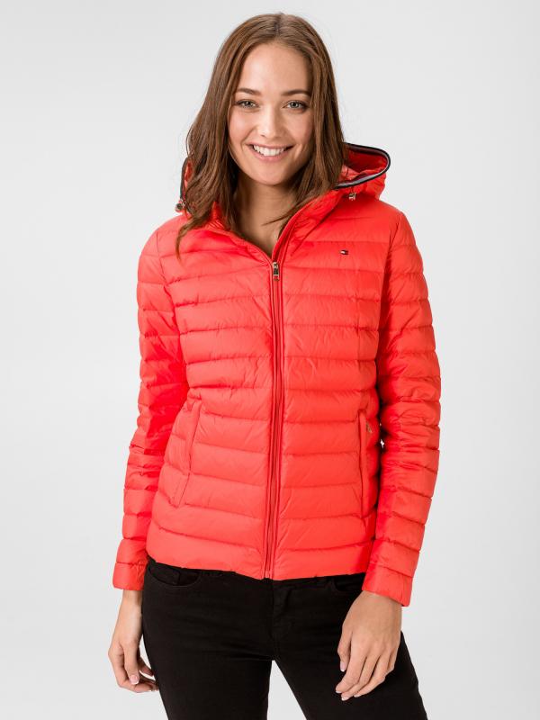 Essential Bunda Tommy Hilfiger Červená