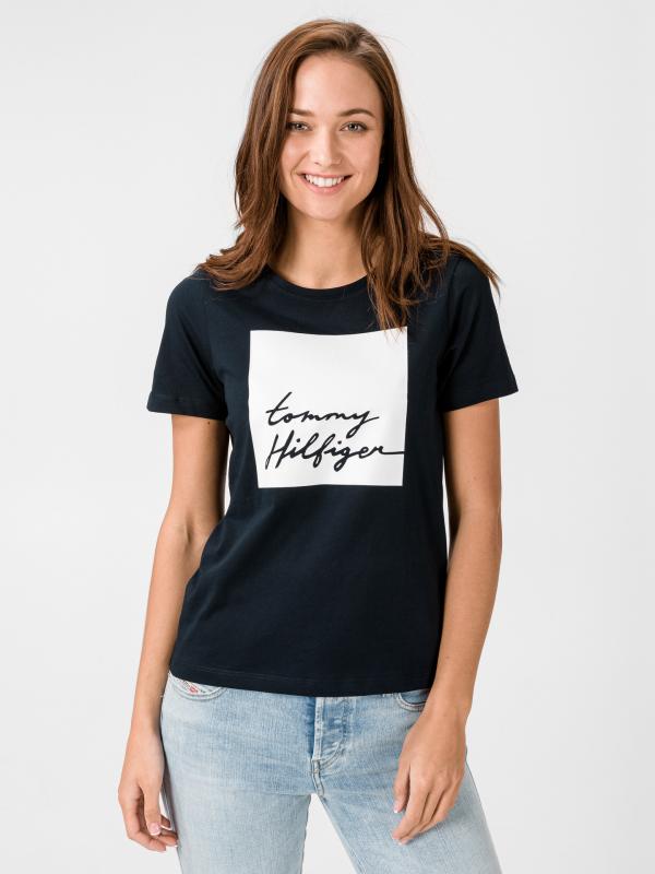 Triko Tommy Hilfiger Modrá