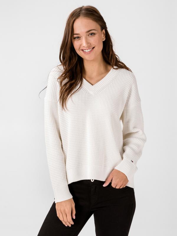 Herby Svetr Tommy Hilfiger Bílá