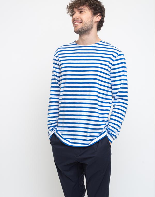 Loreak Ls Marloi Slub Jrsy A-white/Blue L