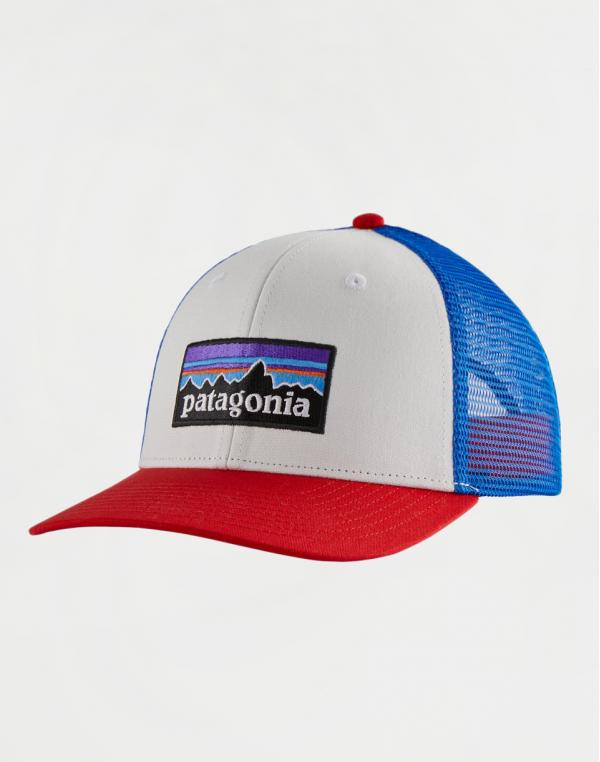 Patagonia P-6 Logo Trucker Hat White