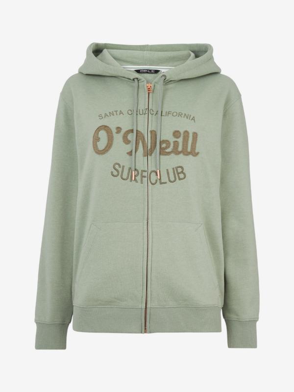 Mikina O'Neill Lw Noyo F/Z Hoodie Zelená