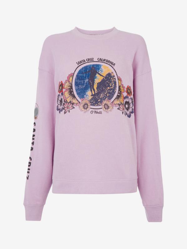 Mikina O'Neill Lw Ohlone Crew Sweatshirt Růžová
