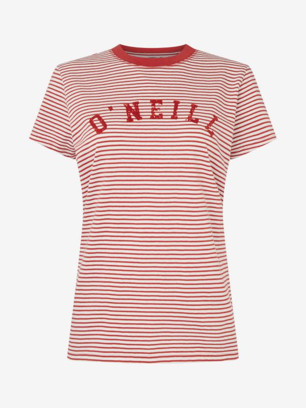 Tričko O'Neill Lw Essentials Stripe T-Shirt Růžová
