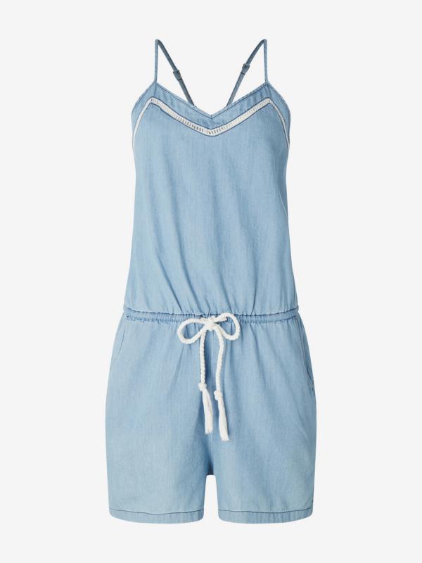 Overal O'Neill Lw Denim Playsuit Modrá