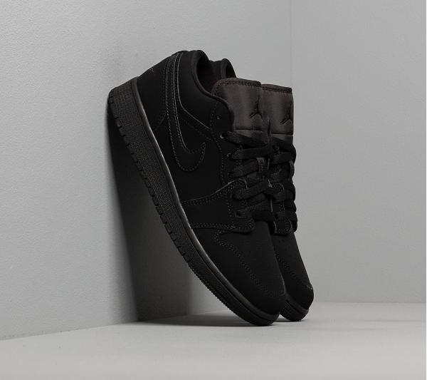 Air Jordan 1 Low (GS) Black/ Black-Black