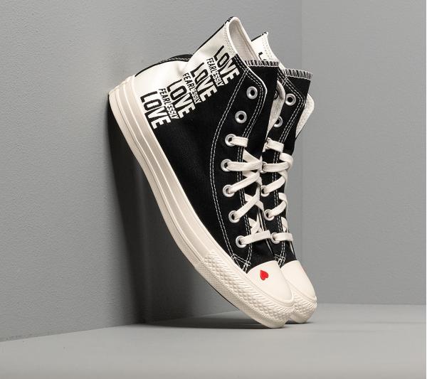Converse Chuck Taylor All Star Black/ Egret/ University Red