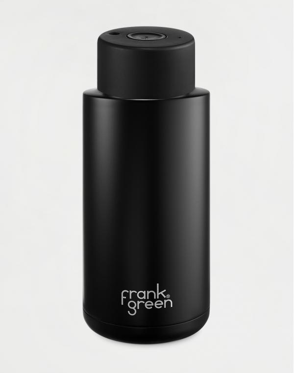Frank Green Ceramic Steel Bottle 1 l Black