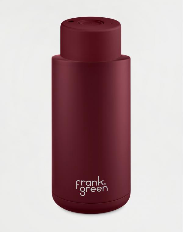 Frank Green Ceramic Steel Bottle 1 l Merlot