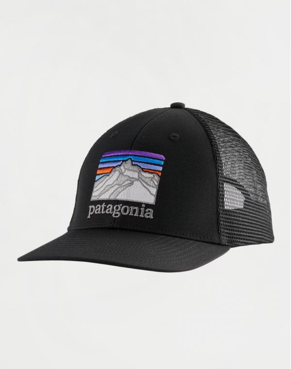 Patagonia Line Logo Ridge LoPro Trucker Hat Black