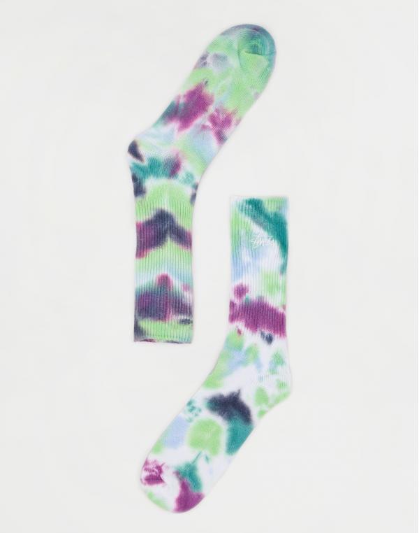 Stüssy Tie Dye Socks Blue