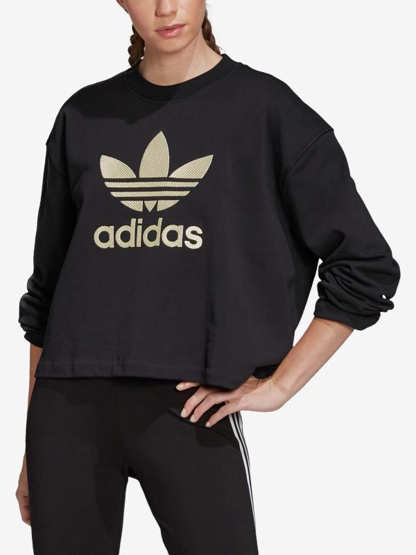 Mikina adidas Originals Lg Crew Černá