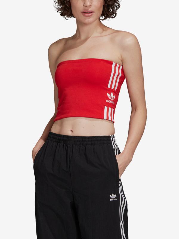 Top adidas Originals Tube Top Červená