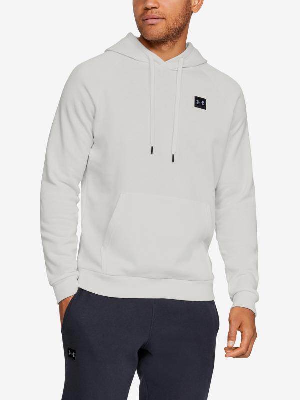 Mikina Under Armour Rival Fleece Po Hoodie Bílá
