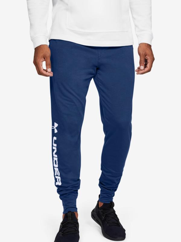 Tepláky Under Armour Sportstyle Cotton Graphic Jogger Modrá