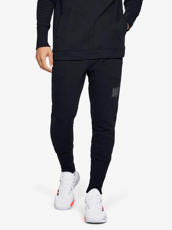 Tepláky Under Armour Baseline Fleece Jogger Černá