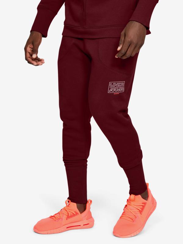 Tepláky Under Armour Baseline Fleece Jogger Červená