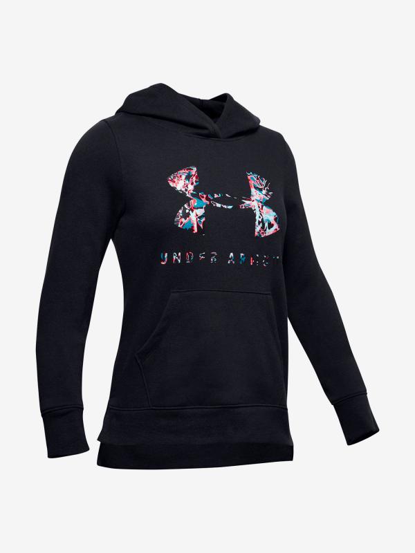 Mikina Under Armour Rival Print Fill Logo Hoodie Černá
