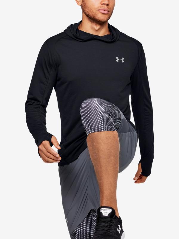 Tričko Under Armour M Streaker 2.0 Shift Hoodie Černá