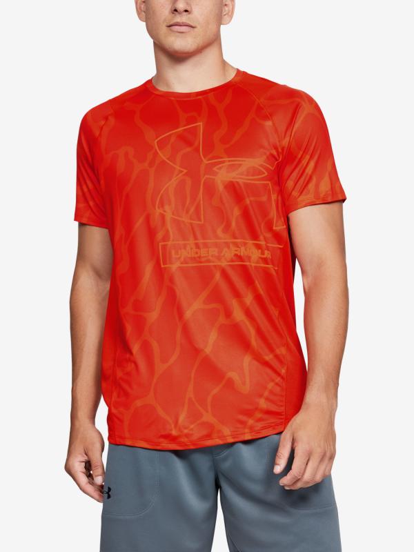 Tričko Under Armour Mk1 Tonal Print Ss Oranžová