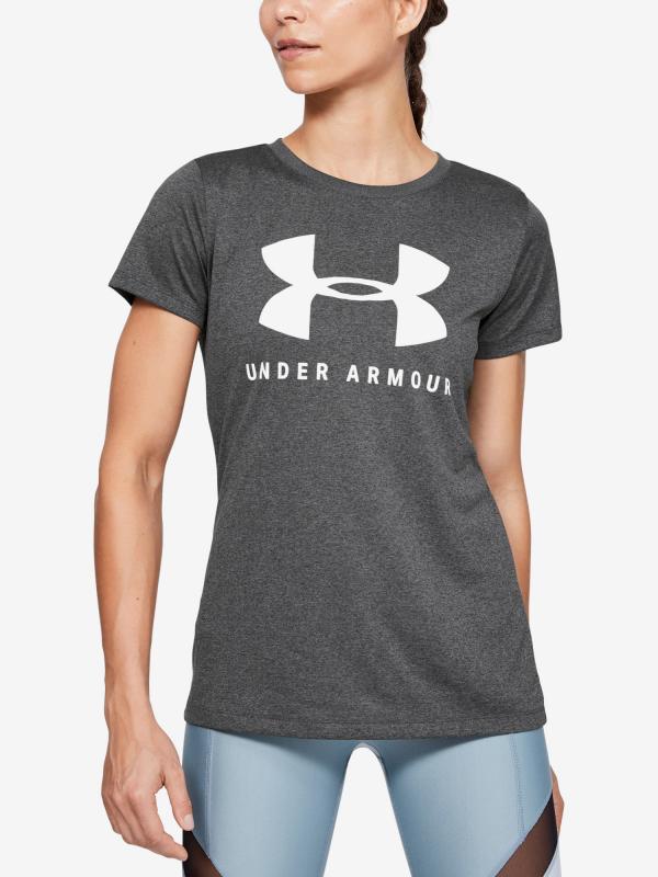 Tričko Under Armour Tech Sportstyle Graphic Ssc Šedá