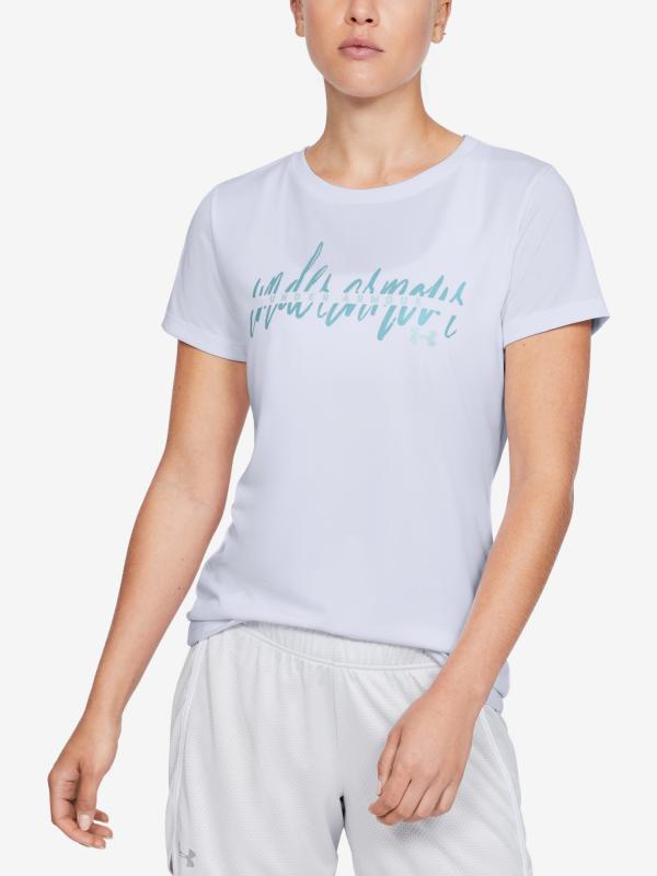 Tričko Under Armour Tech Script Graphic Ssc Bílá