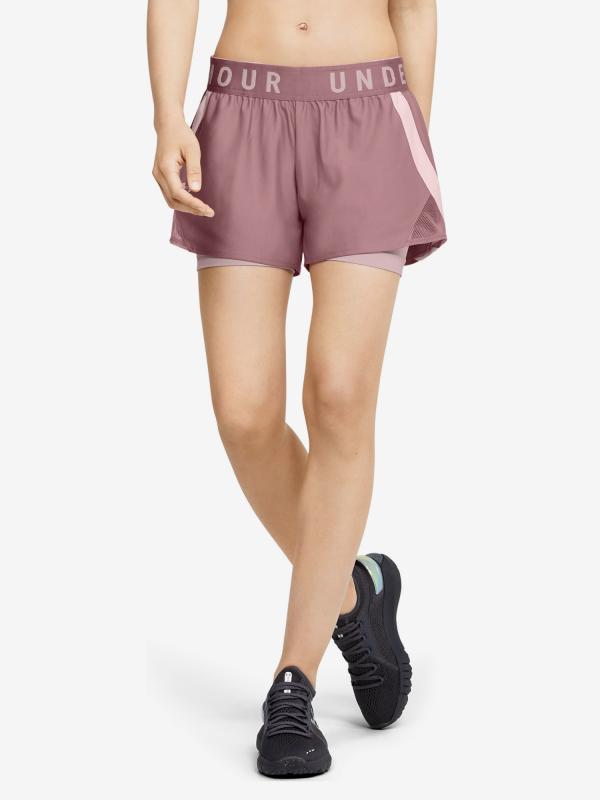 Kraťasy Under Armour Play Up 2-In-1 Shorts Růžová