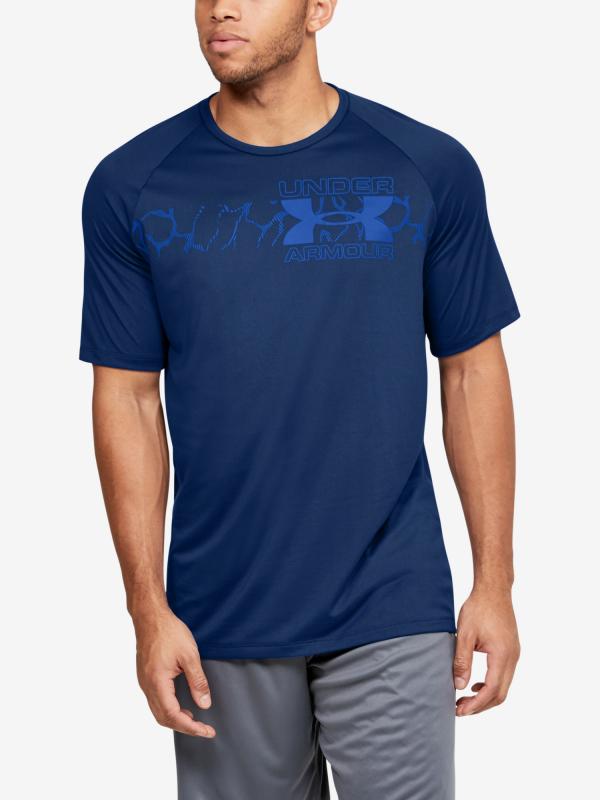 Tričko Under Armour Tech 2.0 Graphic Ss Modrá