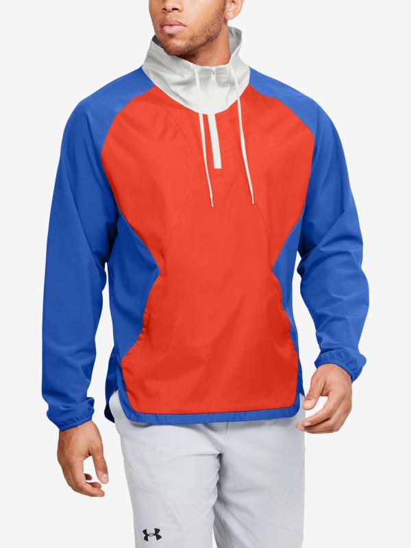 Bunda Under Armour Stretch Woven 1 2 Zip Jacket Oranžová